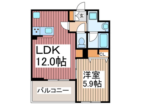 クラシヤの物件間取画像